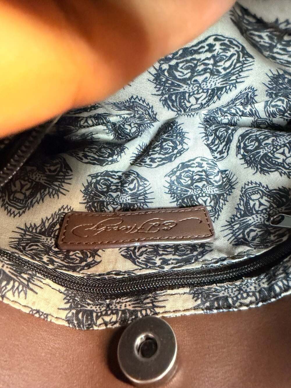 NWT Ed Hardy Chocolate shoulder bag OTOÑO VIBES - Picture 8 of 8